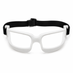 White T-rex BASKET Dribble Goggles – front view